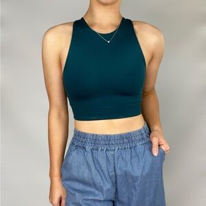 Girlfriend Collective Teal Bra